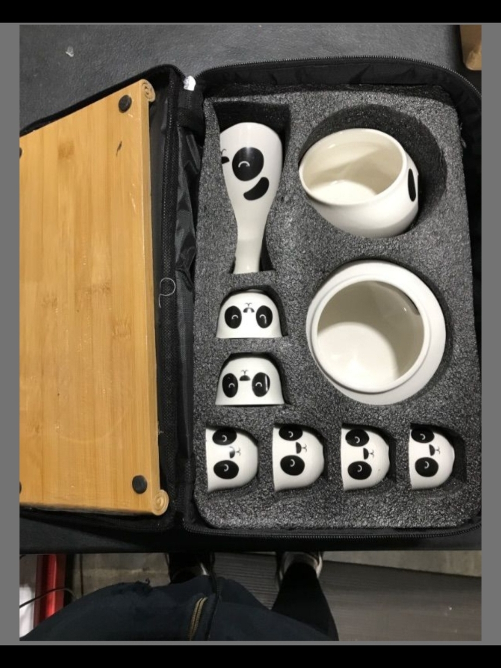 Panda Japanese Sake Set - Picture 2 of 2